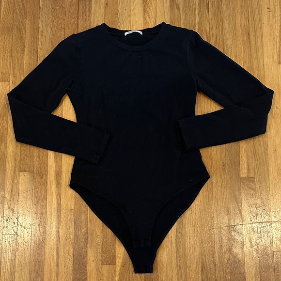 Mangopop Tops - Mangopop | Women’s Black Long Sleeve Bodysuit